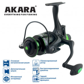 Катушка безынерционная Akara Geden Carp FG4000 3+1bb з/ш с байтр.; AKGC4000-4, арт.: 88470-KVR