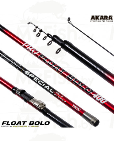 Удилище телескопическое (угольное) д/с Akara Float Bolo (15-35) 4,0 м; AFB-400, арт.: 103782-KVR