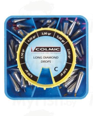 Набор длинных грузил Colmic Long diamond-box C , арт.: POMA02C-CLC