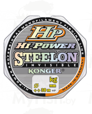 Леска KONGER STEELON HP HI-POWER INVISIBLE 30 м, арт.: УТ-00002529-RI