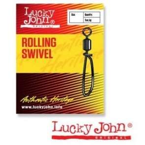 Вертлюжок-застёжка Lucky John ROLLING SWIVEL, 10 шт. 