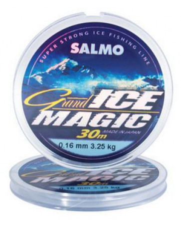 Монофильная зимняя леска SALMO Grand Ice Magic, размотка 30 м., прозрачная, арт.: 4910-SB