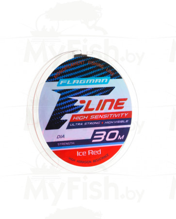 Леска Flagman F-Line Ice Red 30м 0.10мм, арт.: 27030-010-FL