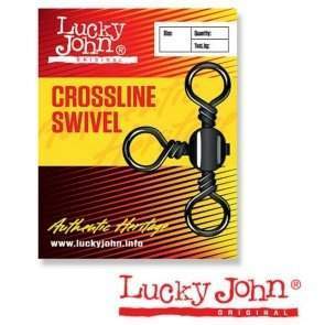 Вертлюжки трёхсторонние Lucky John CROSSLINE SWIVEL 004, тест 22 кг, 10 шт. 