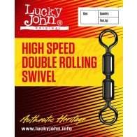 Вертлюжки Lucky John HIGH SPEED DOUBLE ROLLING SWIVEL, 5 шт. 