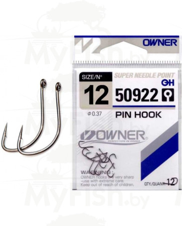 Одинарный крючок OWNER PIN HOOK №6 (10шт), арт.: 50922-06