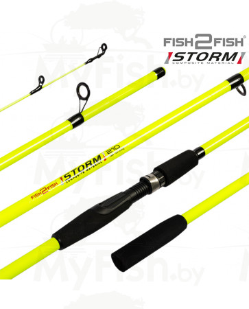 Спиннинг штекерный (стекловолокно) 2 колена Fish2Fish Storm (100-200) 2,1 м; F2FS-210, арт.: 102267-KVR