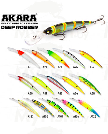 Воблер Akara Deep Robber 120F 19 гр. (2/3 oz 4,7 in) A126; DR120F-A126, арт.: 93904-KVR