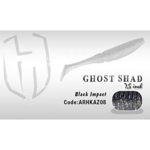Силиконовая приманка Colmic Herakles Ghost Shad(black impact) 7.5см, арт.: ARHKAZ08-CLC