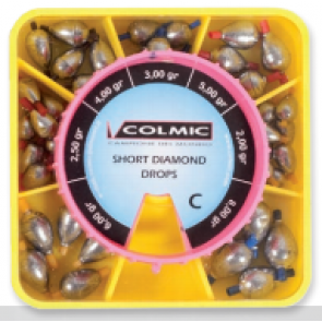Набор длинных грузил Colmic Short diamond-box C , арт.: POMA01C-CLC