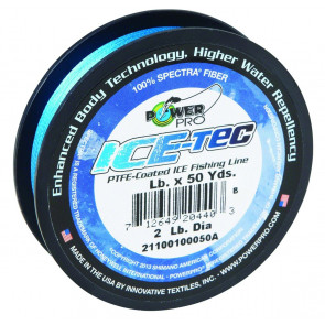 Леска плетеная Power Pro Ice-Tec Blue, 45м, арт.: PPII4500ICE-SB
