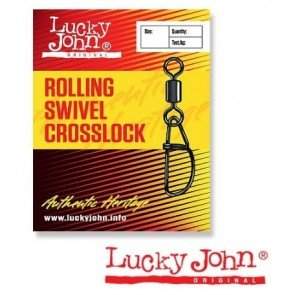 Вертлюжок-застёжка Lucky John ROLLING SWIVEL CROSSLOCK