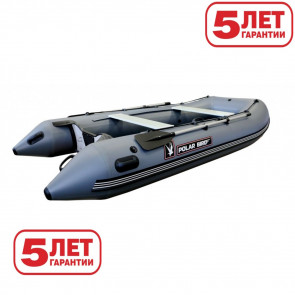 Лодка моторная ПВХ Polar Bird 340М New Merlin (серая) стеклокомпозит, арт.: ПБ33-KEM