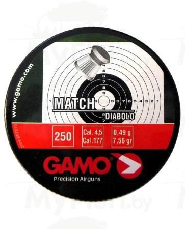 Пули для пневматического оружия GAMO 250 Match, арт.: 6320024