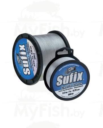 Леска монофильная SUFIX Cast'n Catch x10 Clear, размотка 100 м., прозрачная, арт.: DS1CA000024A9C