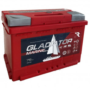 Аккумулятор GLADIATOR MARINE 75 R+