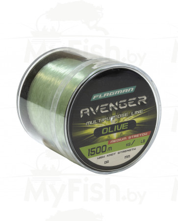 Леска Flagman Ardenger Olive Line 1500 м, 0.25 мм, арт.: FL04000025-FL