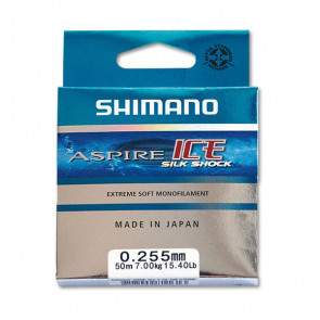 Леска зимняя Shimano Aspire Silk S Ice, 50м, арт.: ASSSI5000-SB