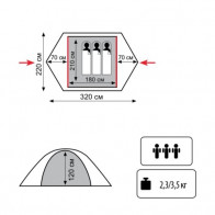 Универсальная палатка TRAMP Lite Hunter 3