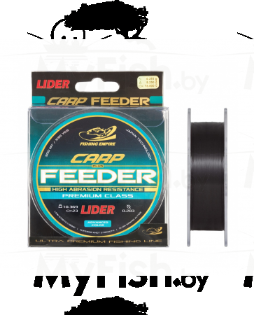 Леска монофильная LIDER CARP plus FEEDER BLACK 300 м, арт.: plus FEEDER BLACK-SB-RI1