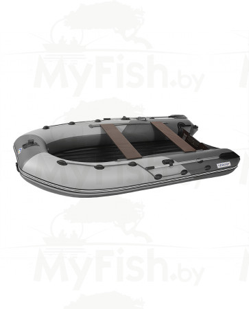 Лодка моторная килевая Пилот 380 НДНД серый/тёмно-серый дизайн 2, арт.: ПМ-380N НД НД ge/gf-2